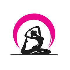 yoga silhouette