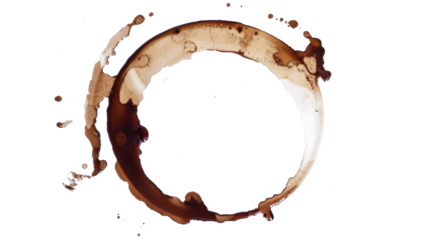Isolated Coffee Stain Circle