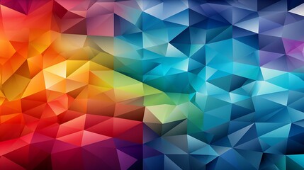 Obraz premium An abstract pattern of colorful geometric shapes