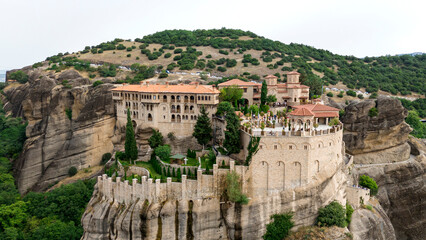 Obraz premium The Meteora - important rocky monasteries complex in Greece.