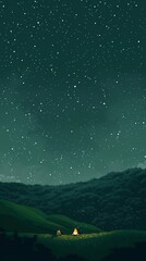 Fototapeta premium camping in the night