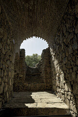 Ancient Corridor in Roman Amphitheater, Merida, Spain