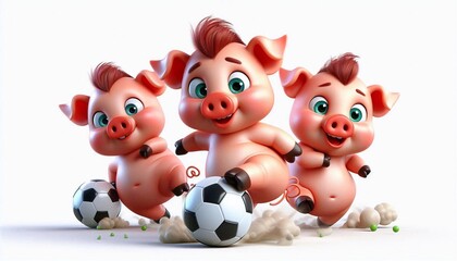 Naklejka premium Coole Schweine