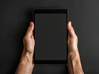 person holding digital tablet