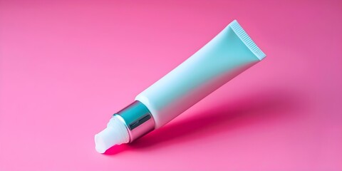 An open tube of eczema ointment for specific skin conditions. Concept Skin care, Eczema treatment, Medical supplies, Skin conditions, Topical ointment