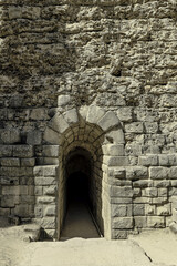 Ancient Corridor in Roman Amphitheater, Merida, Spain