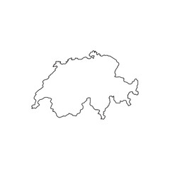 Switzerland map icon