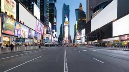 A Quiet Moment in Times Square