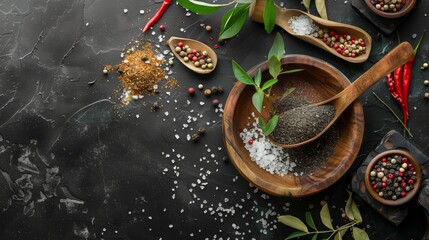 Gourmet salt and pepper assortment