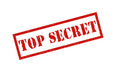 Top secret red ink rubber stamp sign symbol grunge effect vector illustration design confidential case investigation tampon classified private information