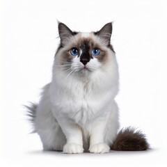 Pretty bicolor Ragdoll cat
