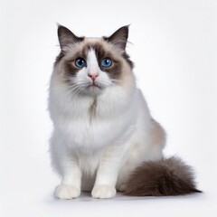 Pretty bicolor Ragdoll cat