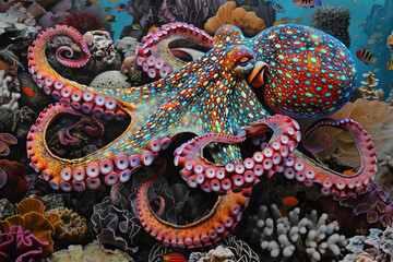 Obraz premium Tintenfisch