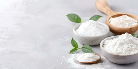 Isolated background showcasing various uses of diatomaceous earth in everyday life. Concept Diatomaceous Earth, Uses, Everyday Life, Isolated Background