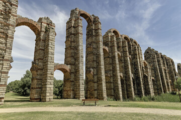 Roman Aqueduct of Miracles in Merida, Spain