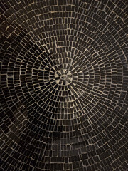 mosaic made with tile rectangles
