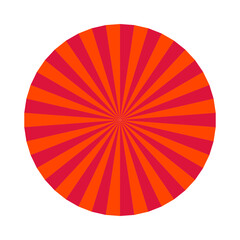 An abstract retro boho sunburst stripe pattern design element. © jdwfoto