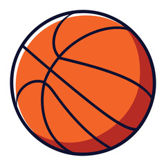 Obraz premium vector basketball illustration