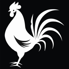 Chicken vector on a white background