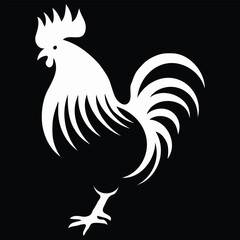 Chicken vector on a white background