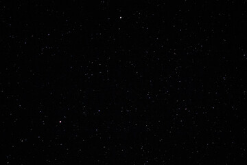 starry dark sky in spring