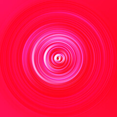 Colorful radial motion effect. Abstract rounded background. Color curves and sphere.