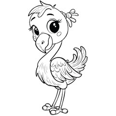 Duck vector on a white background