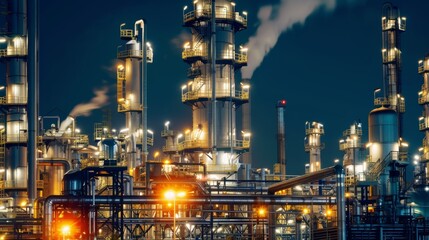 Fototapeta premium oil refinery enterprise
