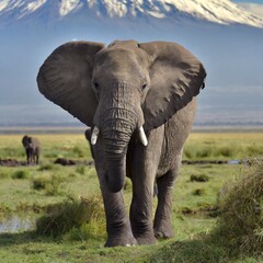 Naklejka premium Elephant