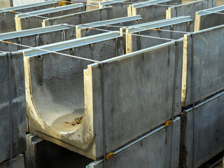 New concrete trays for drainage systems