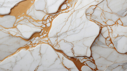 white marble texture with gold cracks 