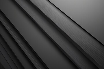 Obraz premium Grey Abstract. Dark Geometric Background with Monochrome Stripes and Corners in Minimal Style