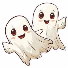 Obraz premium cute ghosts clipart