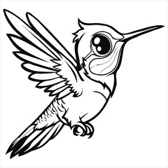 bird vector on a white background