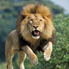 Naklejka premium Lion