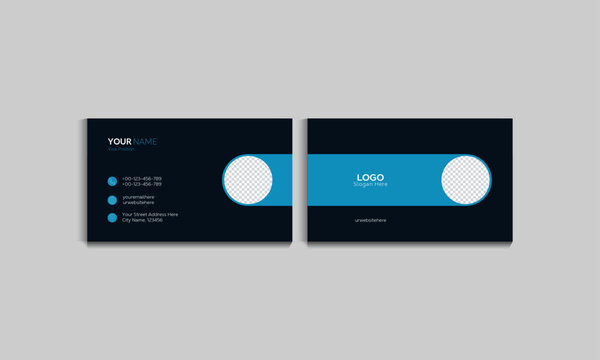 Unique Business Card Design, Modern Business Card or Visiting Card Design Concept