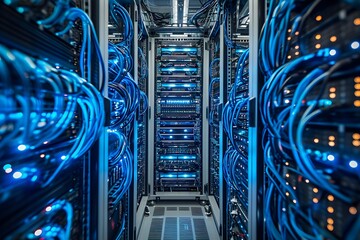 High-Tech Data Centers: Advanced Server and Networking Equipment