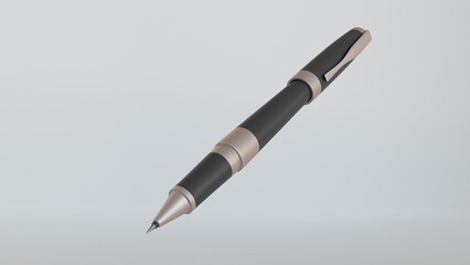 3d Rendered Black Pen, Object Illustration