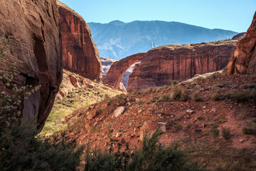 Approaching the Canyon of the Rainbow Bridge, Rainbow Bridge National Monument, Lake Powell, Utah