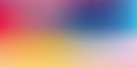Fototapeta premium Smooth and blurry colorful gradient mesh background. Modern bright rainbow colors. Easy editable soft colored vector banner template. Premium quality