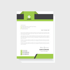 Obraz premium Professional business letterhead design for corporate company. letterhead design. Letter head stationery layout design.