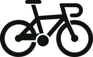 bicycle icon, bike set on white background