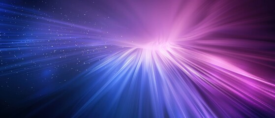 Blue and purple streaks of light against a dark background. AI.