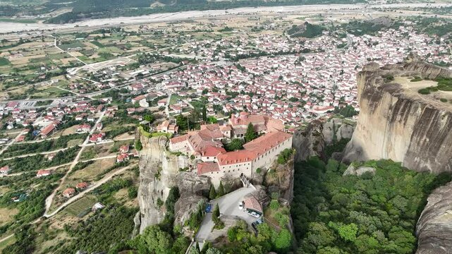 The Meteora - important rocky monasteries complex in Greece.