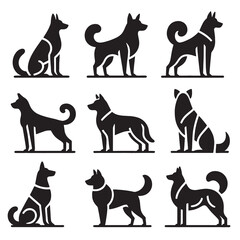 English Bulldog lap dog breed face head isolated pet animal smiling smile happy art artwork illustration design set