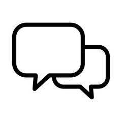 Naklejka premium Chat icon. Talk bubble speech icon. Dialogue balloon icon.