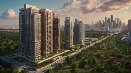 Modern Real Estate Property - Urban Living and Architecture