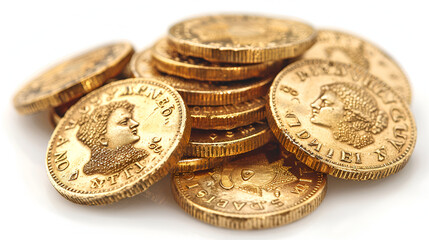 Stacks of gold coin