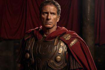 Image of Julius Caesar. Julius Caesar the dictator. Ancient Rome. History of Rome. Topics related to ancient Rome. Book on ancient Rome.