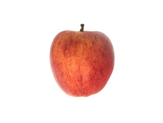 Red apple fruit on white background